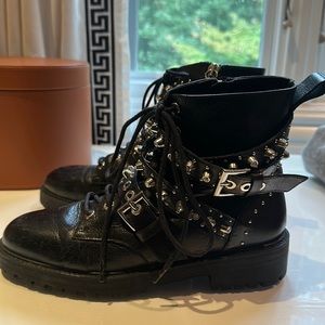 Zara Studded Combat Boots